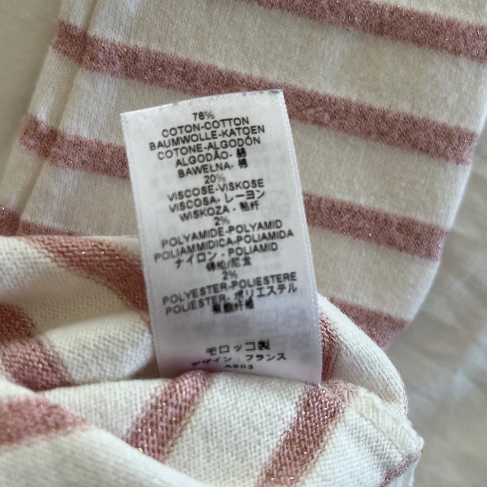 Petit Bateau Pink and White Striped Top - Picture 6 of 6